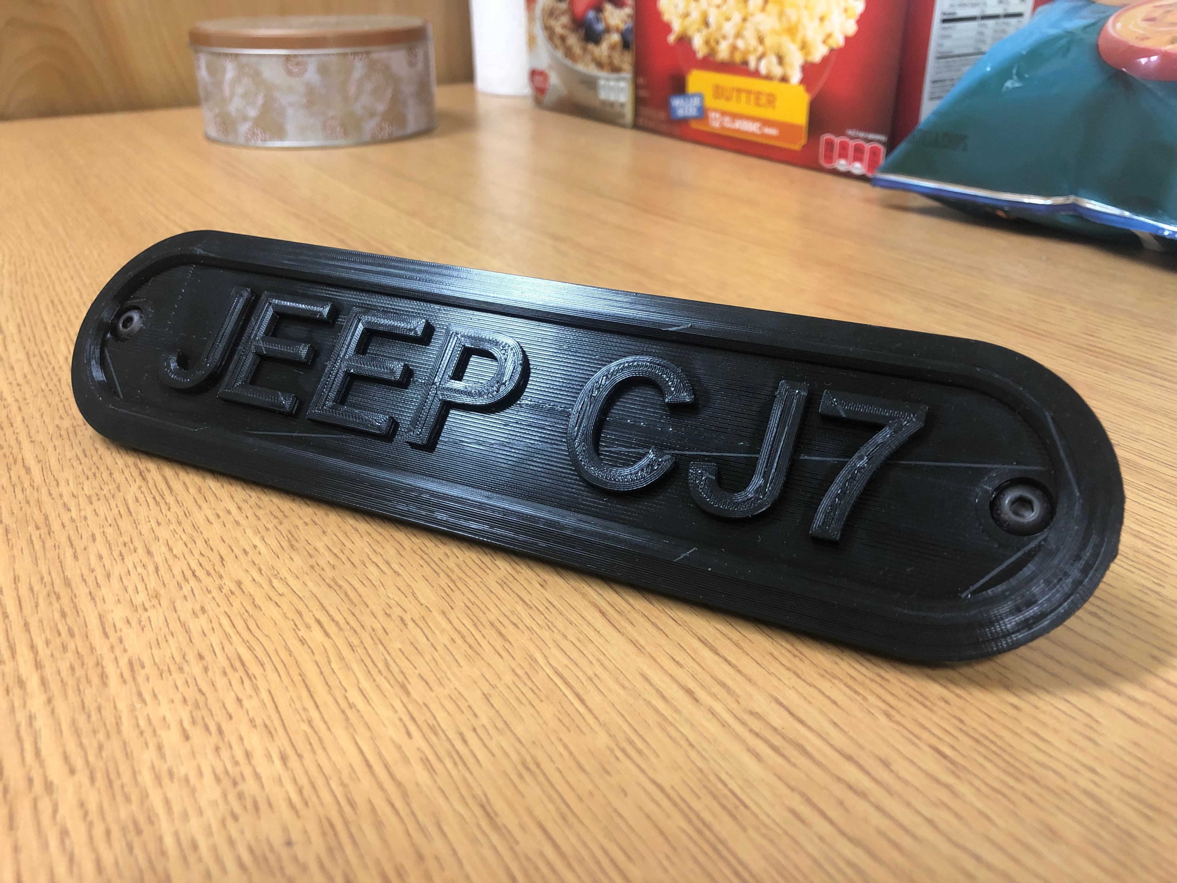 Jeep YJ windshield cap for a CJ