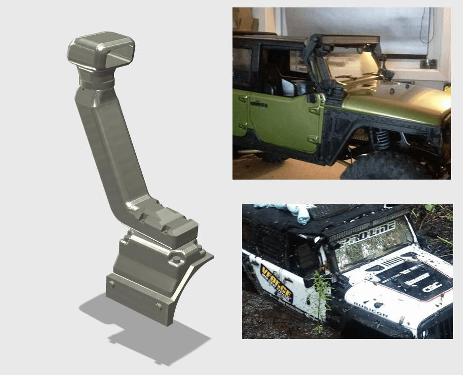 SCX10 Jeep JK Snorkel