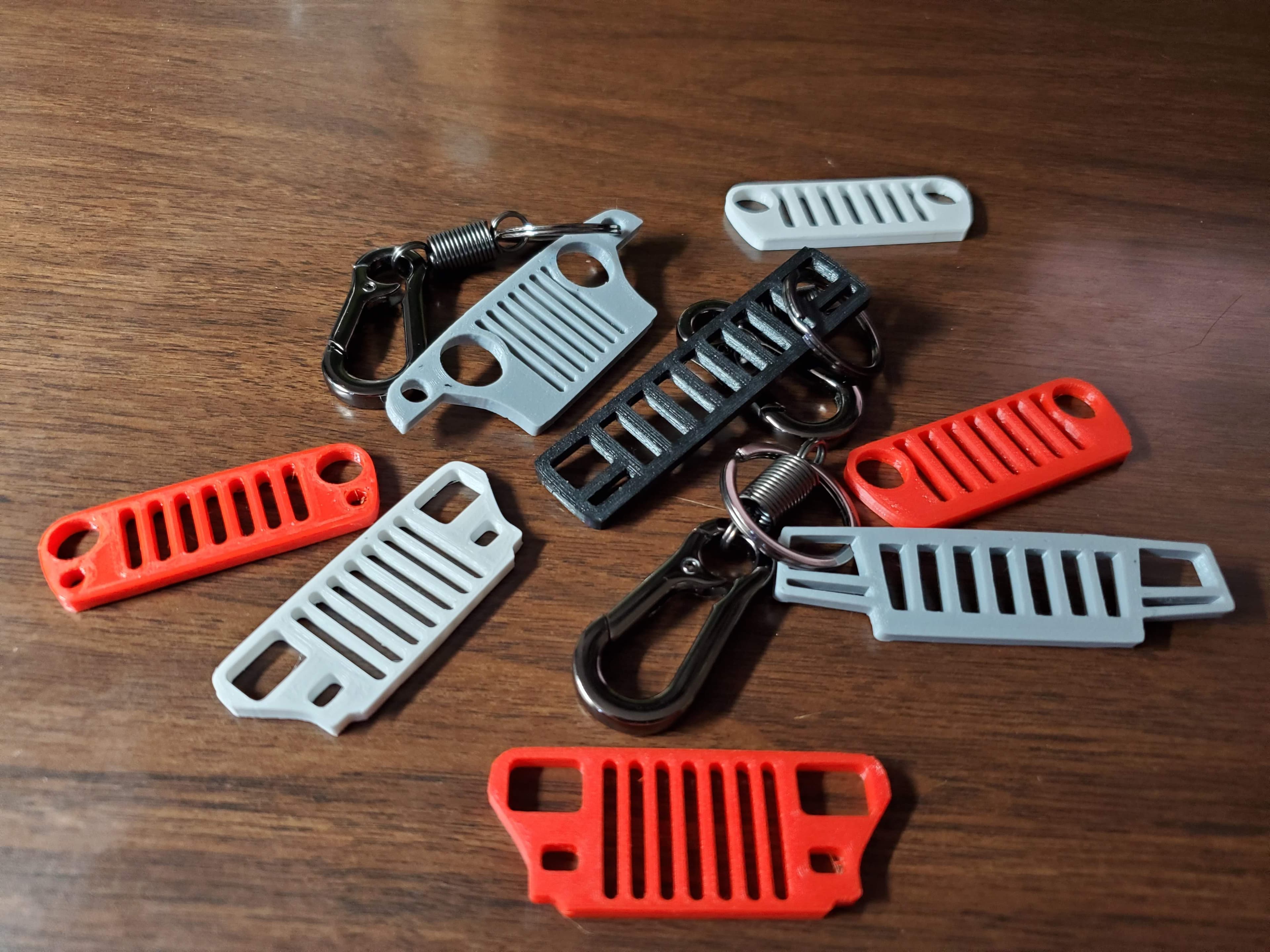 Jeep Grille Logo Keychain