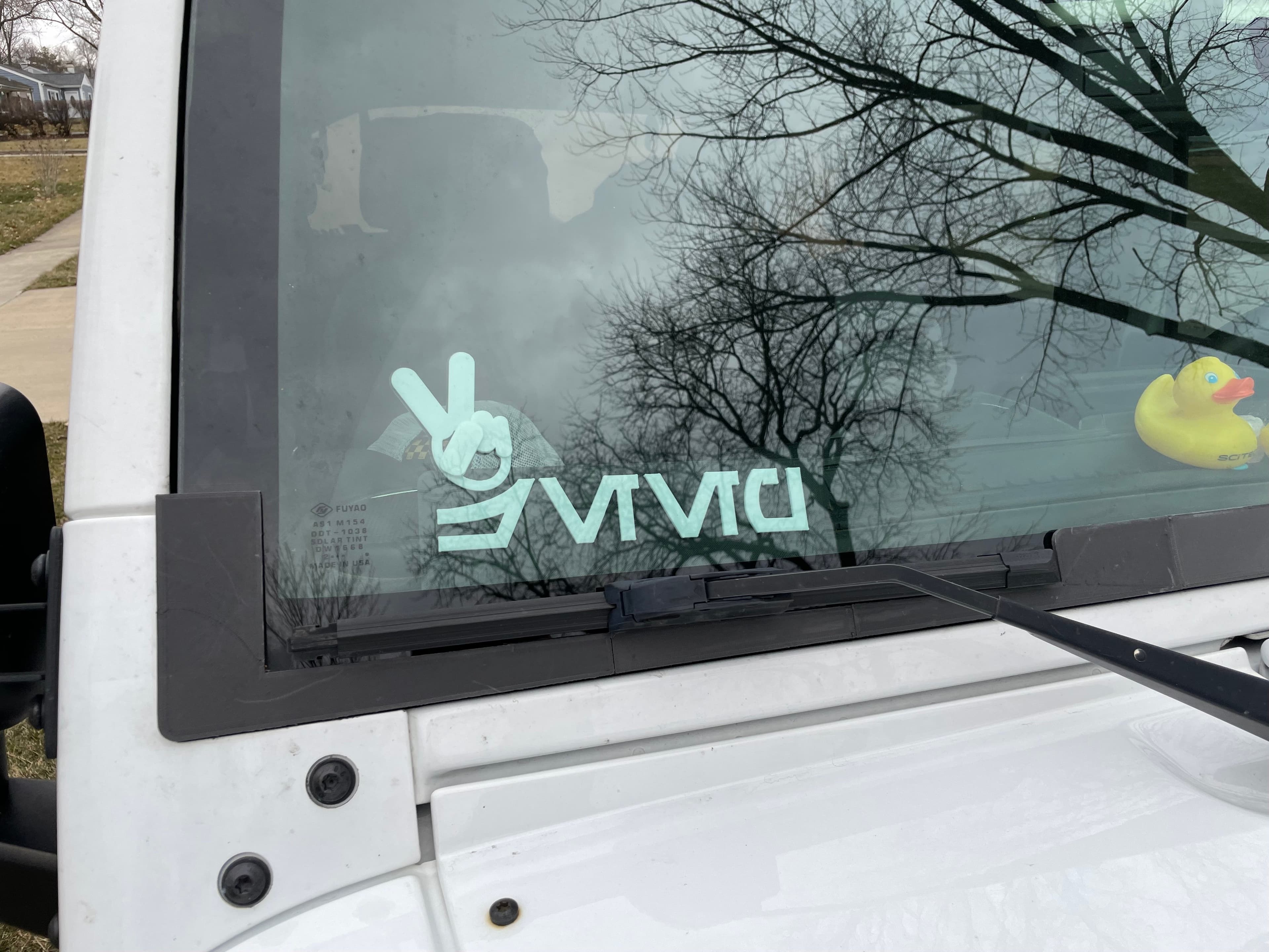 Star Wars Aurebesh "Jeep"  Window Sign