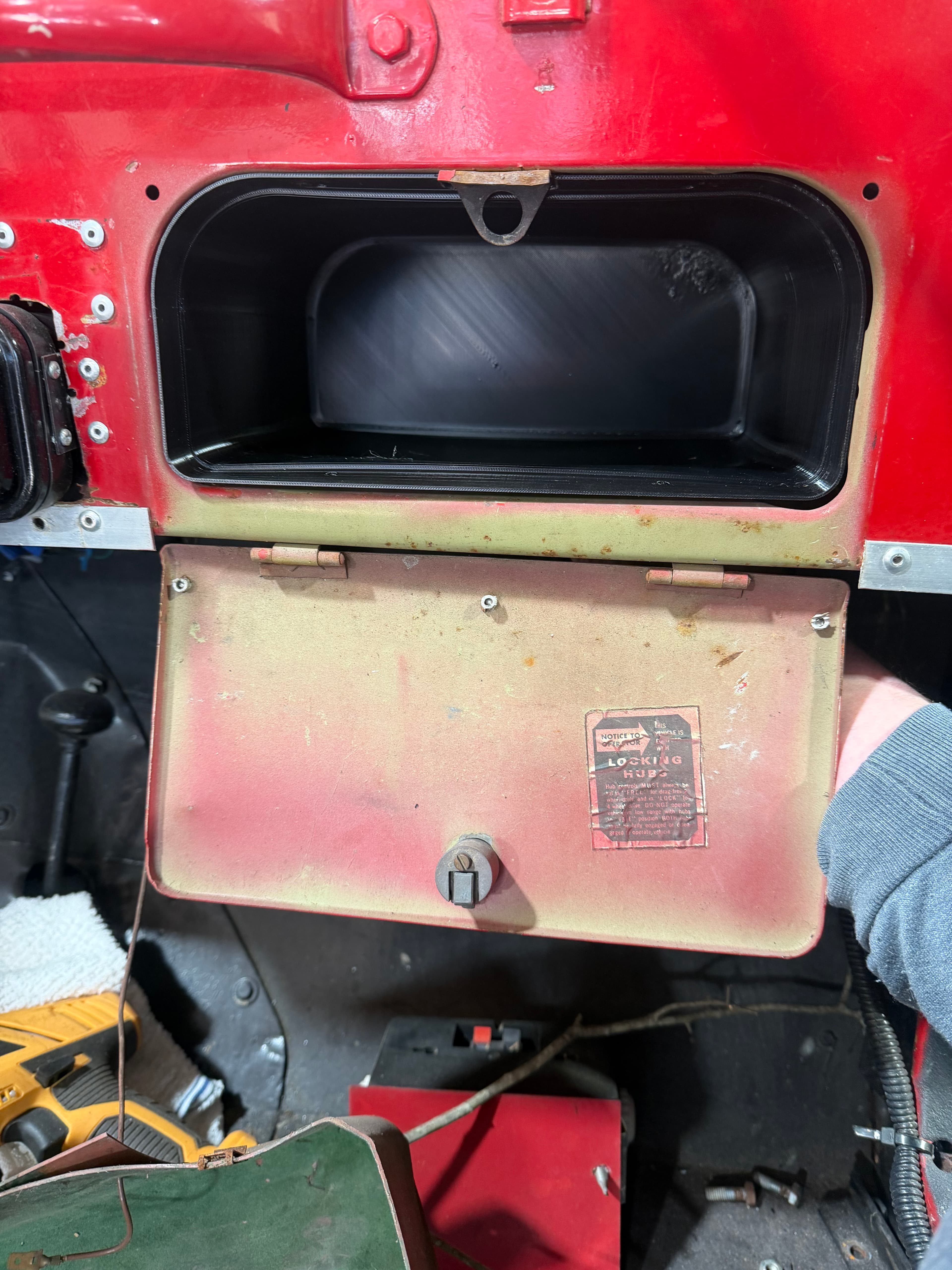 Jeep CJ Glove Box Liner