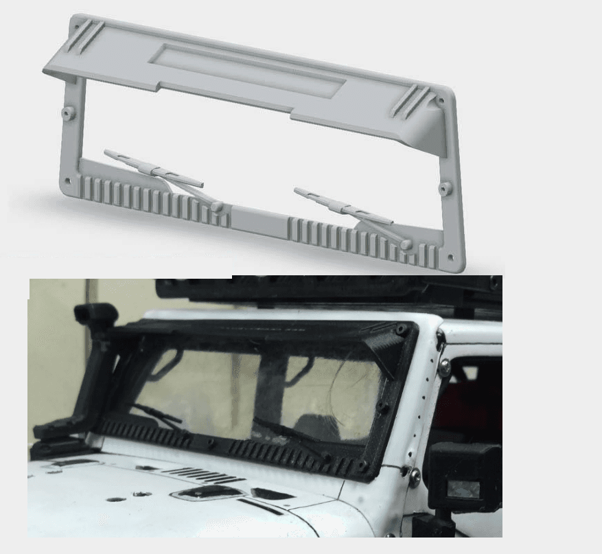 SCX10 Windshield Frame