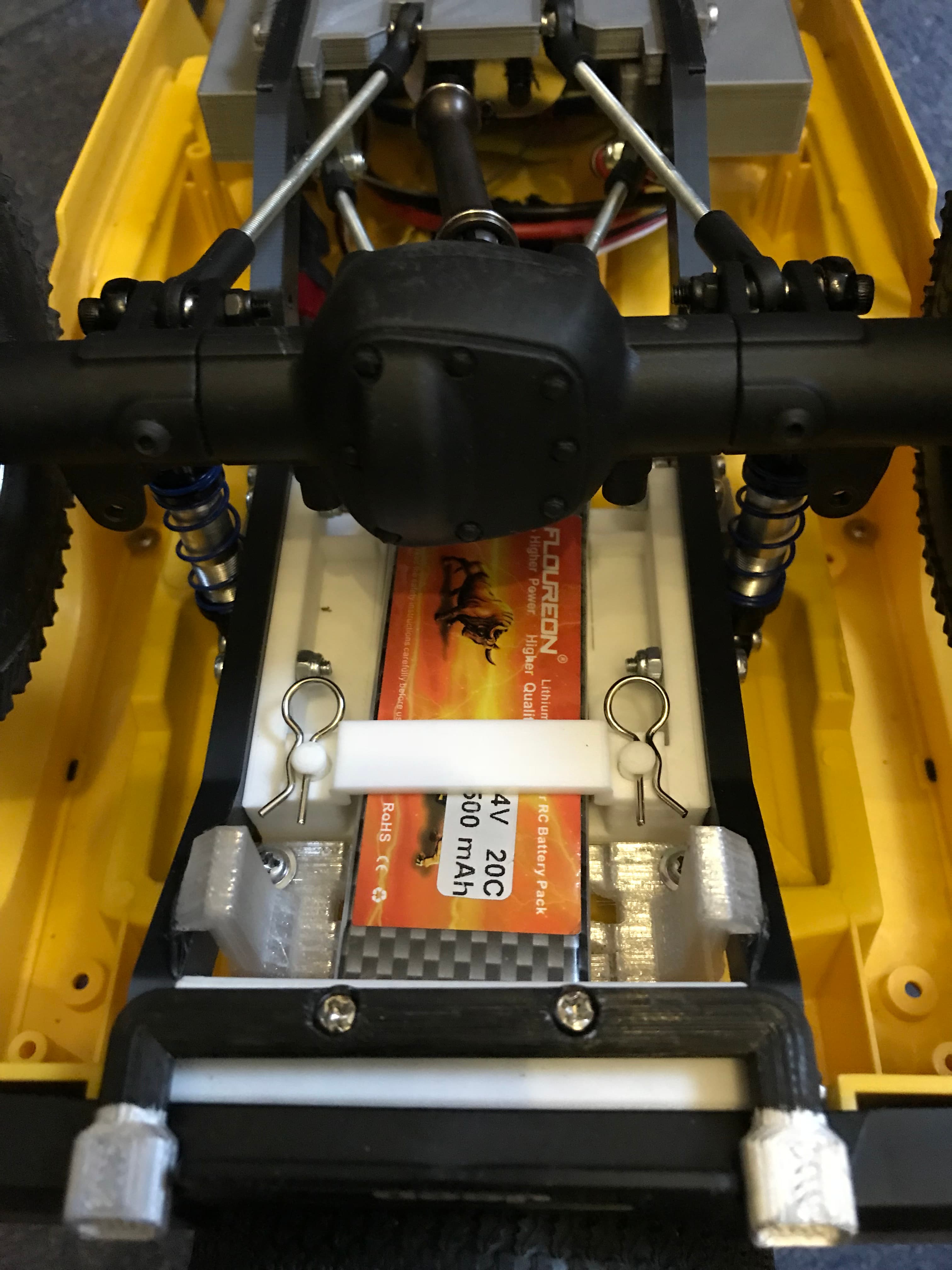 RC Jeep LiPo Battery Mount