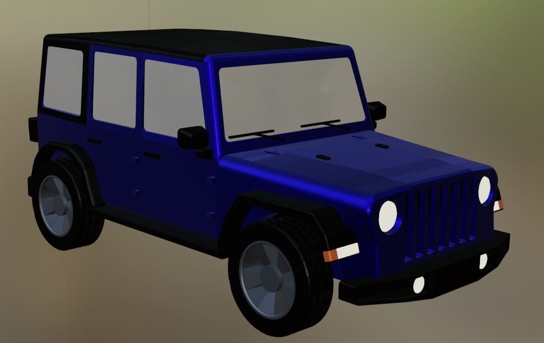 Jeep JL Unlimited 1:87 Scale Model