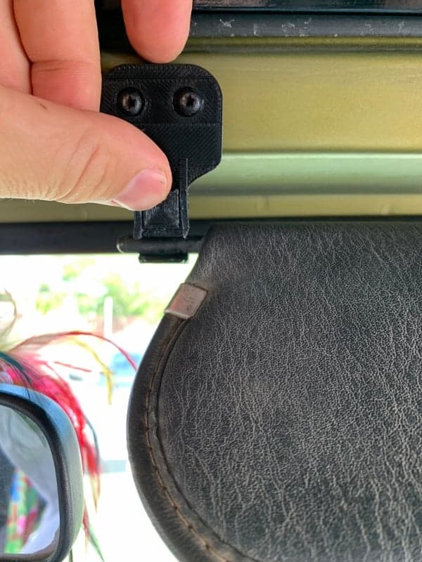 Sunvisor Clip Latch
