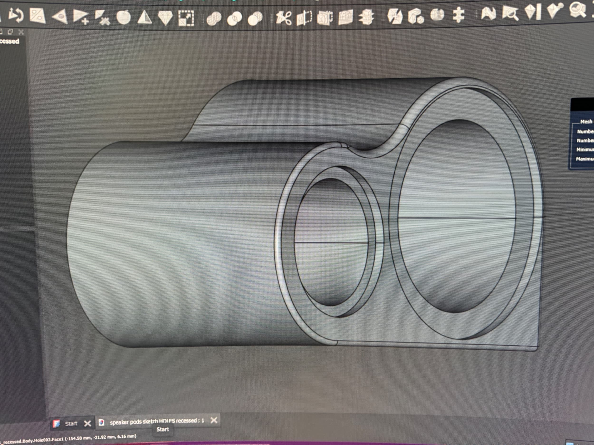 Generic 90 Degree Corner Enclosure For A 3” And 1” Component