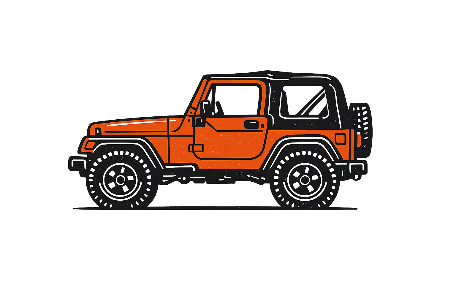 Wrangler TJ illustration