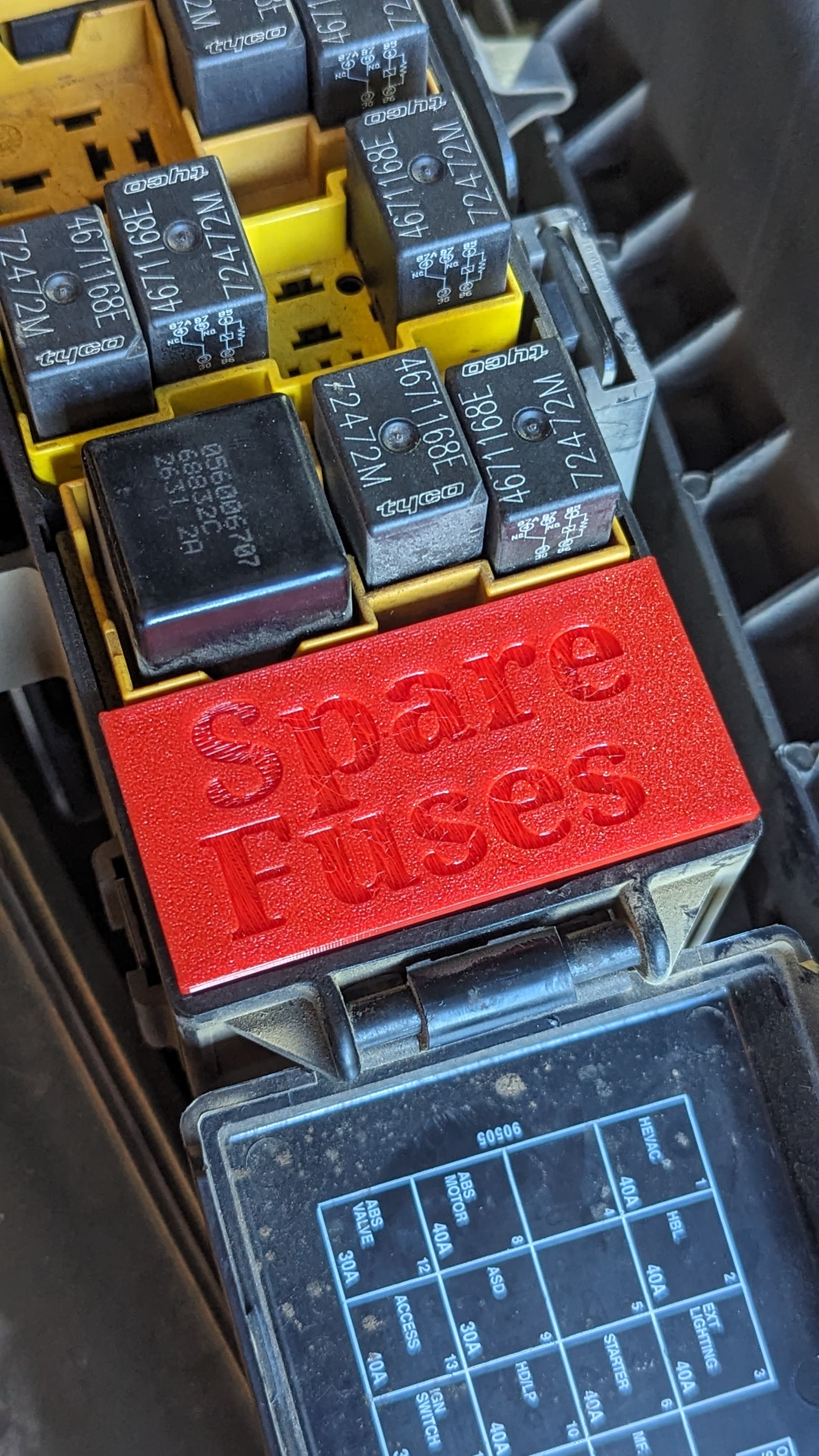 Fuse Box Storage Bin