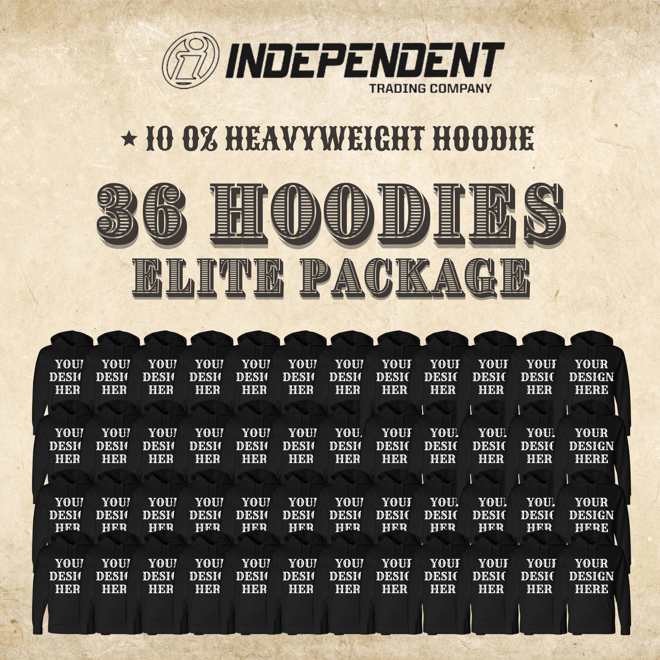 Independent 36 Black Hoodie Elite Package