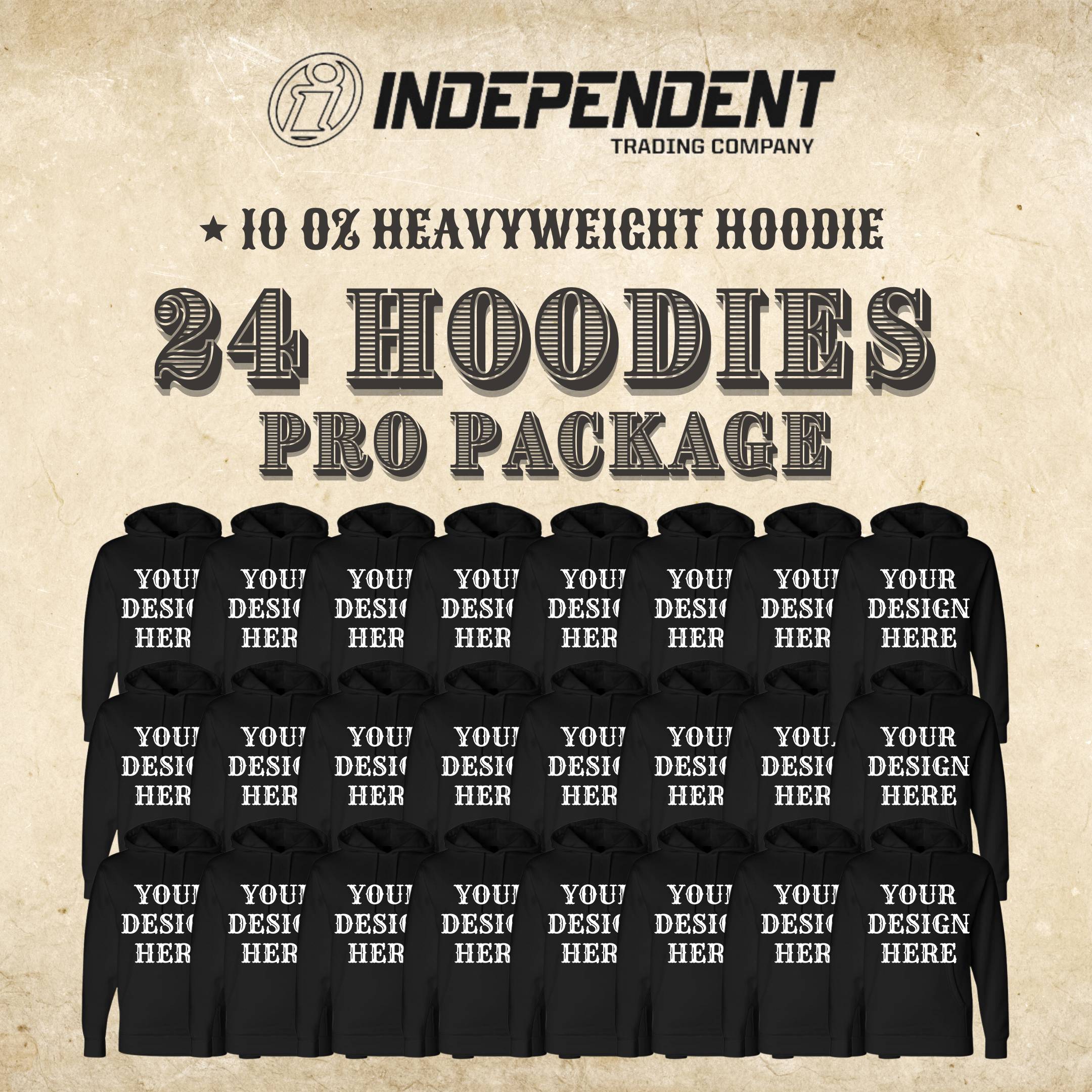 Independent 24 Black Hoodie Pro Package