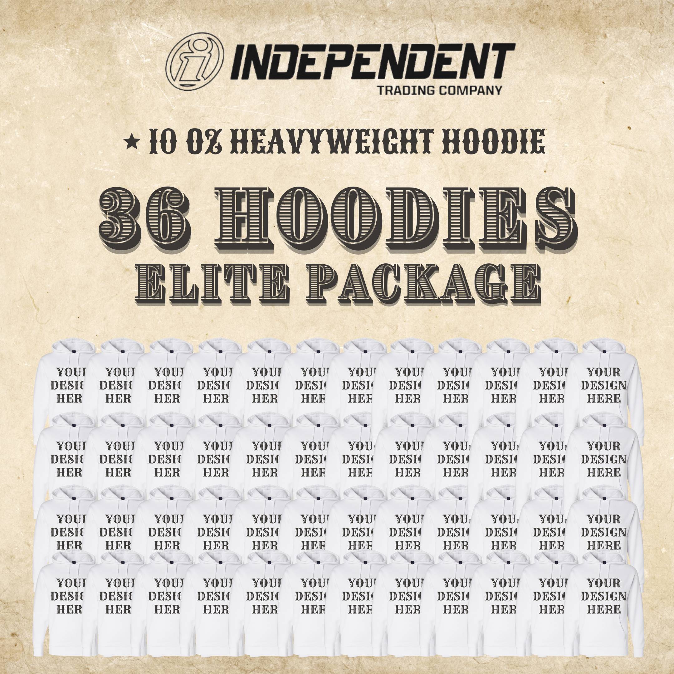 Independent 36 White Hoodie Elite Package