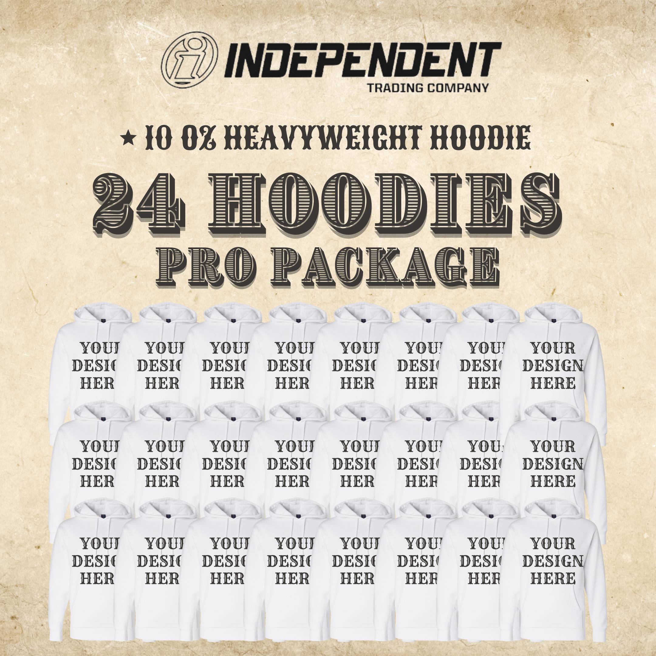 Independent 24 White Hoodie Pro Package